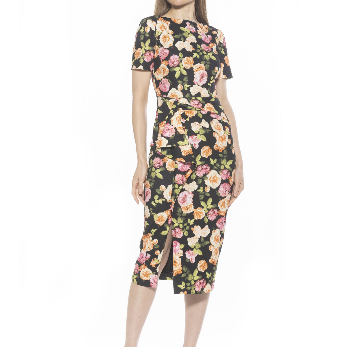 alexia admor scuba midi sheath dress Alexia Admor Women's Zayd Boatneck Midi Sheath Dress, Ivory, Medium