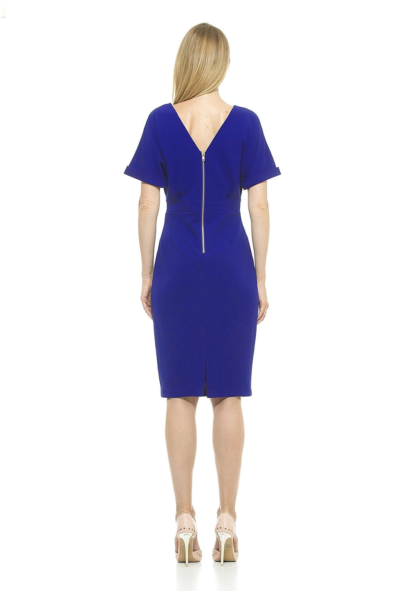 Jacqueline Dolman Sleeve Sheath - ALEXIA ADMOR