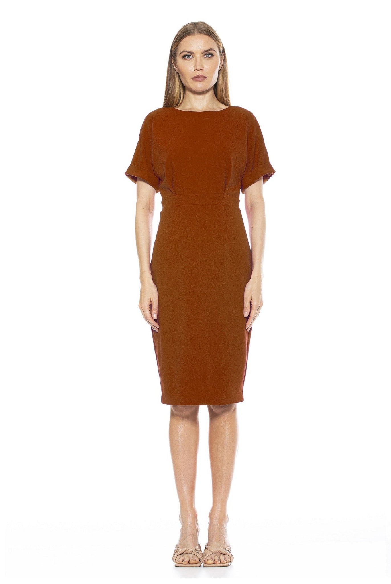 Jacqueline Dolman Sleeve Sheath - ALEXIA ADMOR