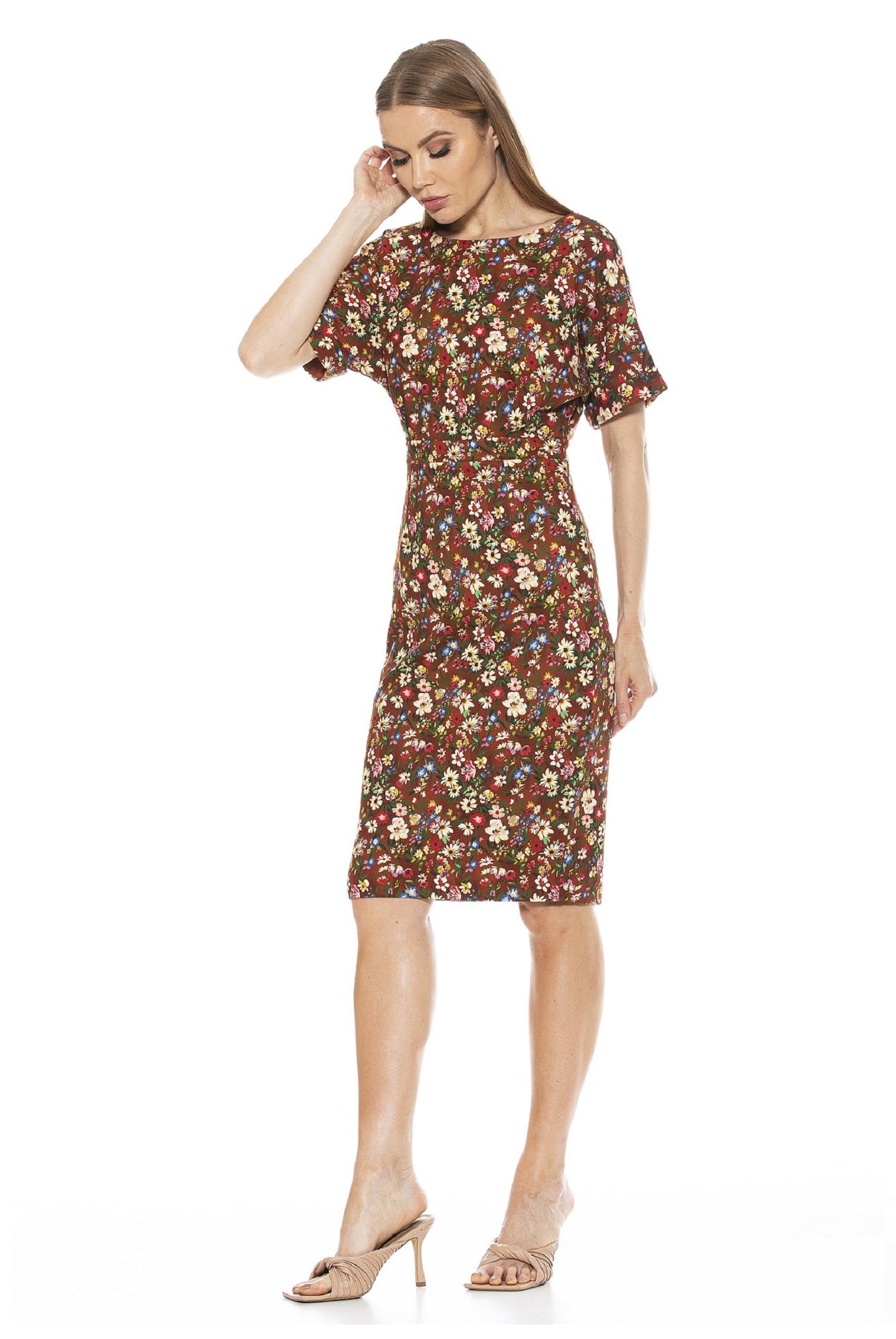 Jacqueline Dolman Sleeve Sheath - ALEXIA ADMOR