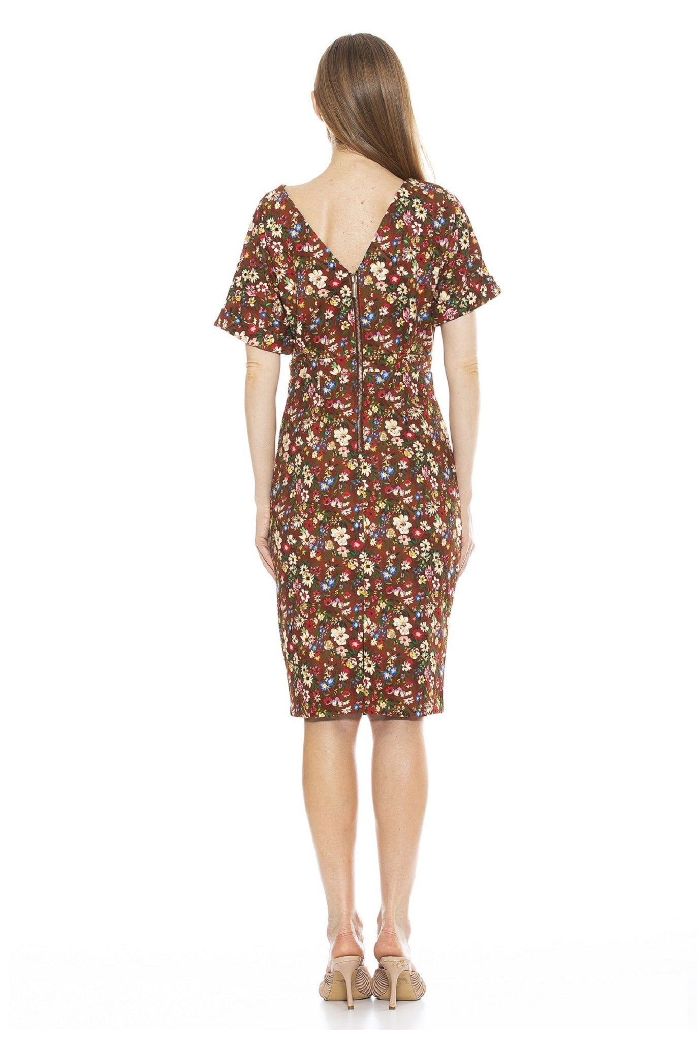 Jacqueline Dolman Sleeve Sheath - ALEXIA ADMOR