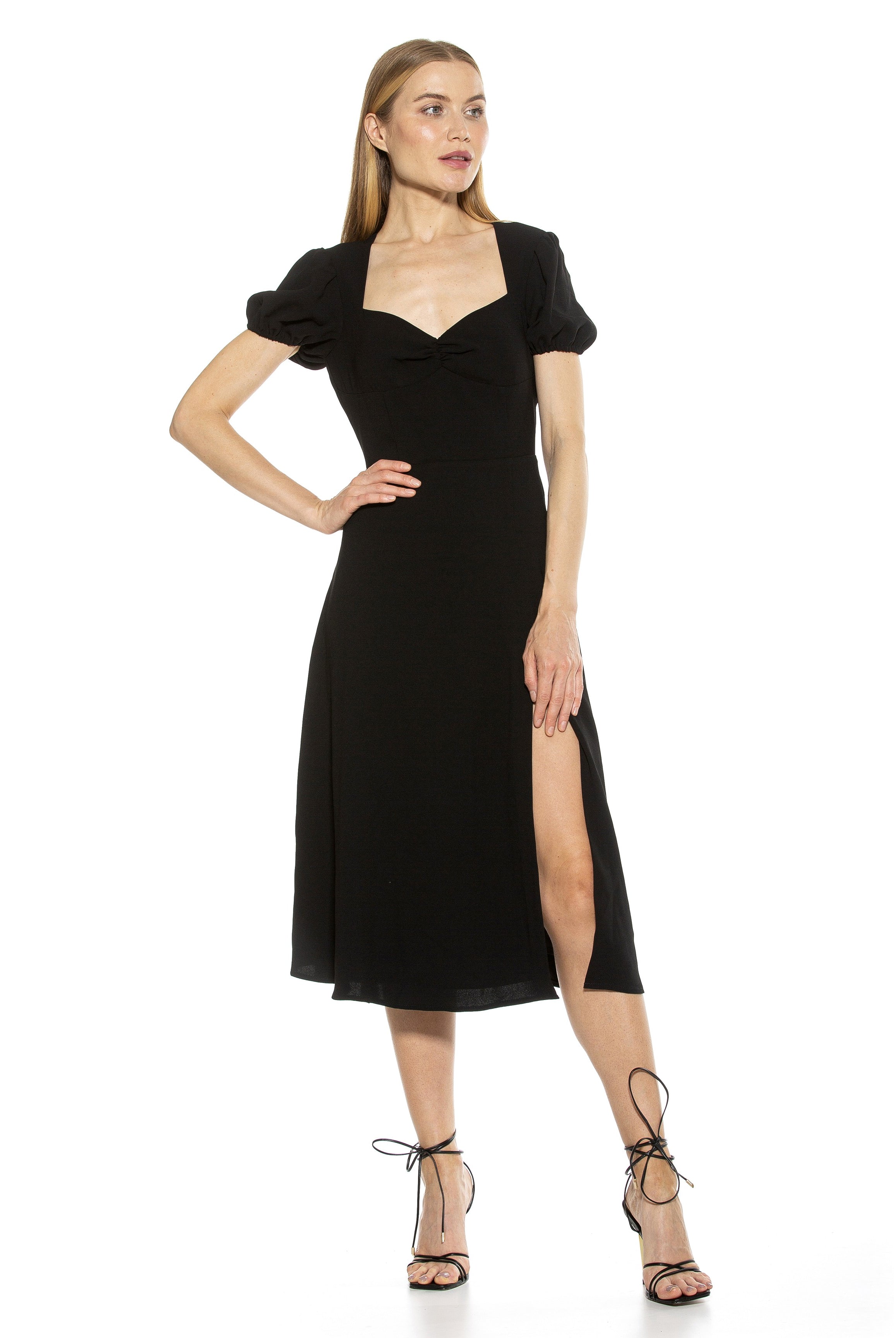 Gracie Sweetheart Print Dress - ALEXIA ADMOR