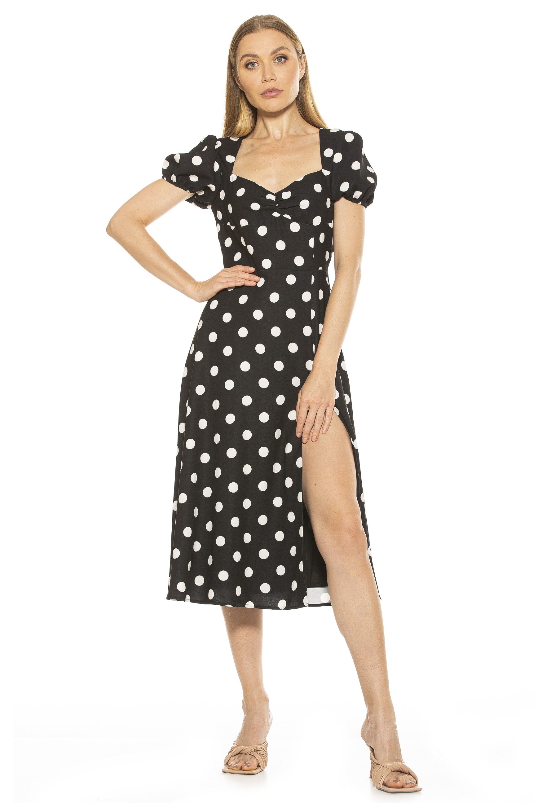 Gracie Sweetheart Print Dress - ALEXIA ADMOR
