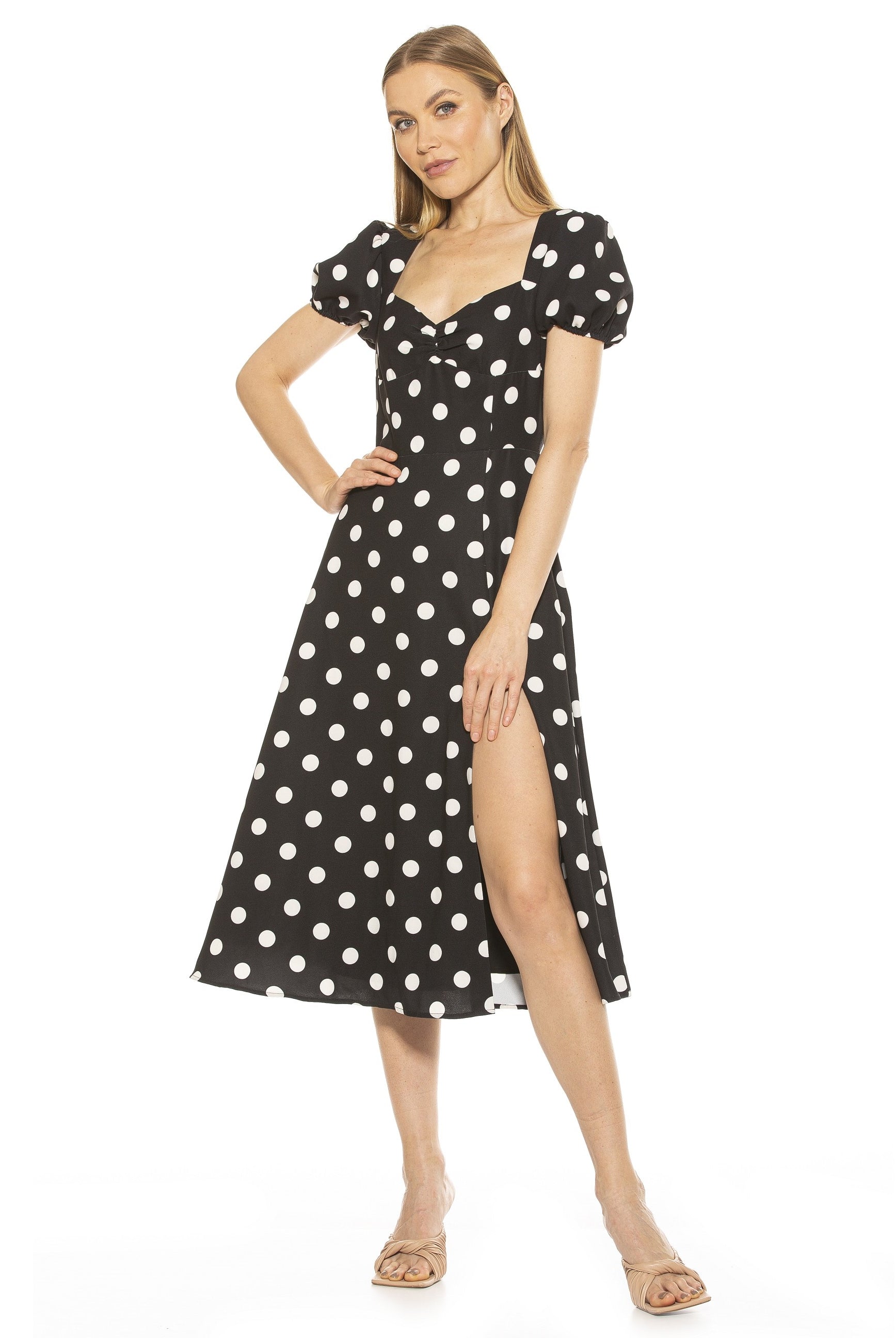 Gracie Sweetheart Print Dress - ALEXIA ADMOR