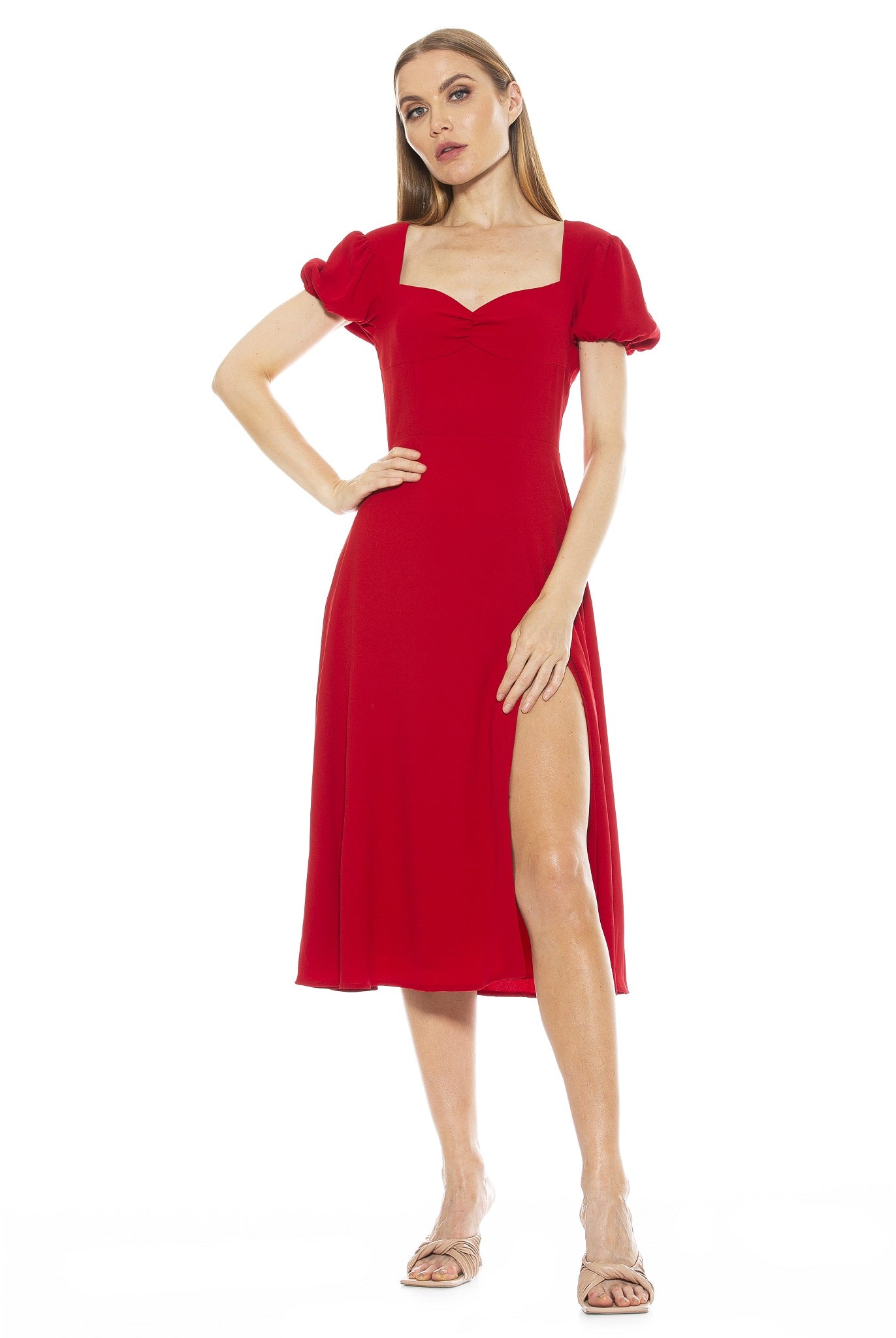 Gracie Sweetheart Print Dress - ALEXIA ADMOR