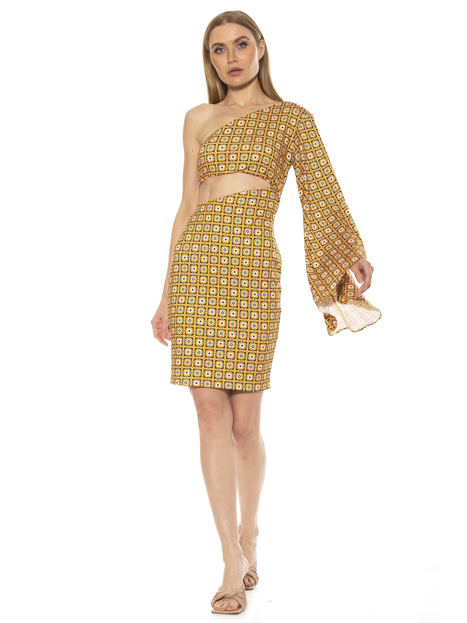 REESE ONE SHOULDER CUTOUT DRESS - ALEXIA ADMOR