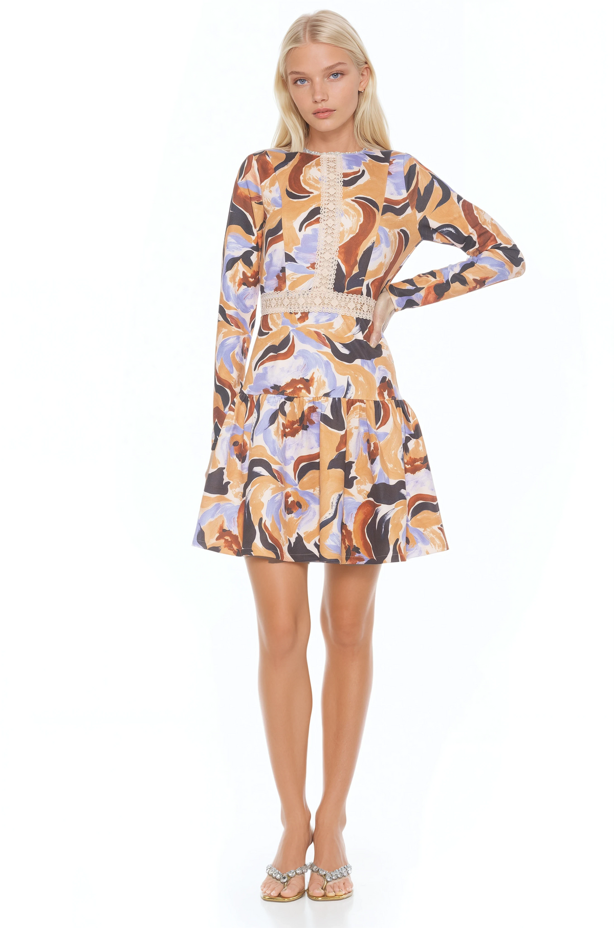 Alexa Long Sleeve Floral Mini – ALEXIA ADMOR