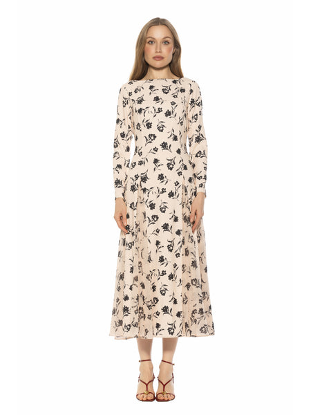 midi long sleeve fall dresses Alexia Admor Elodie Floral Maxi Dress - Black Floral cue the montage Why a Wedding Dress Length:R The back neck opening
