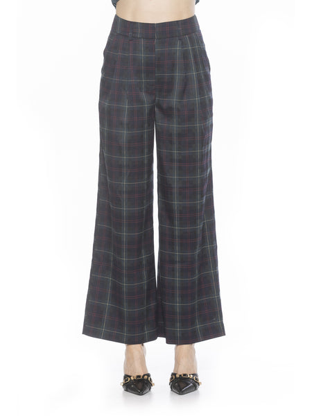 Elodie Plaid Wide Leg Pants – ALEXIA ADMOR