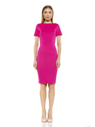 Scuba Midi Sheath Dress - ALEXIA ADMOR
