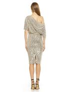 Olivia Draped One Shoulder Sheath - ALEXIA ADMOR