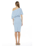 Olivia Draped One Shoulder Sheath - ALEXIA ADMOR