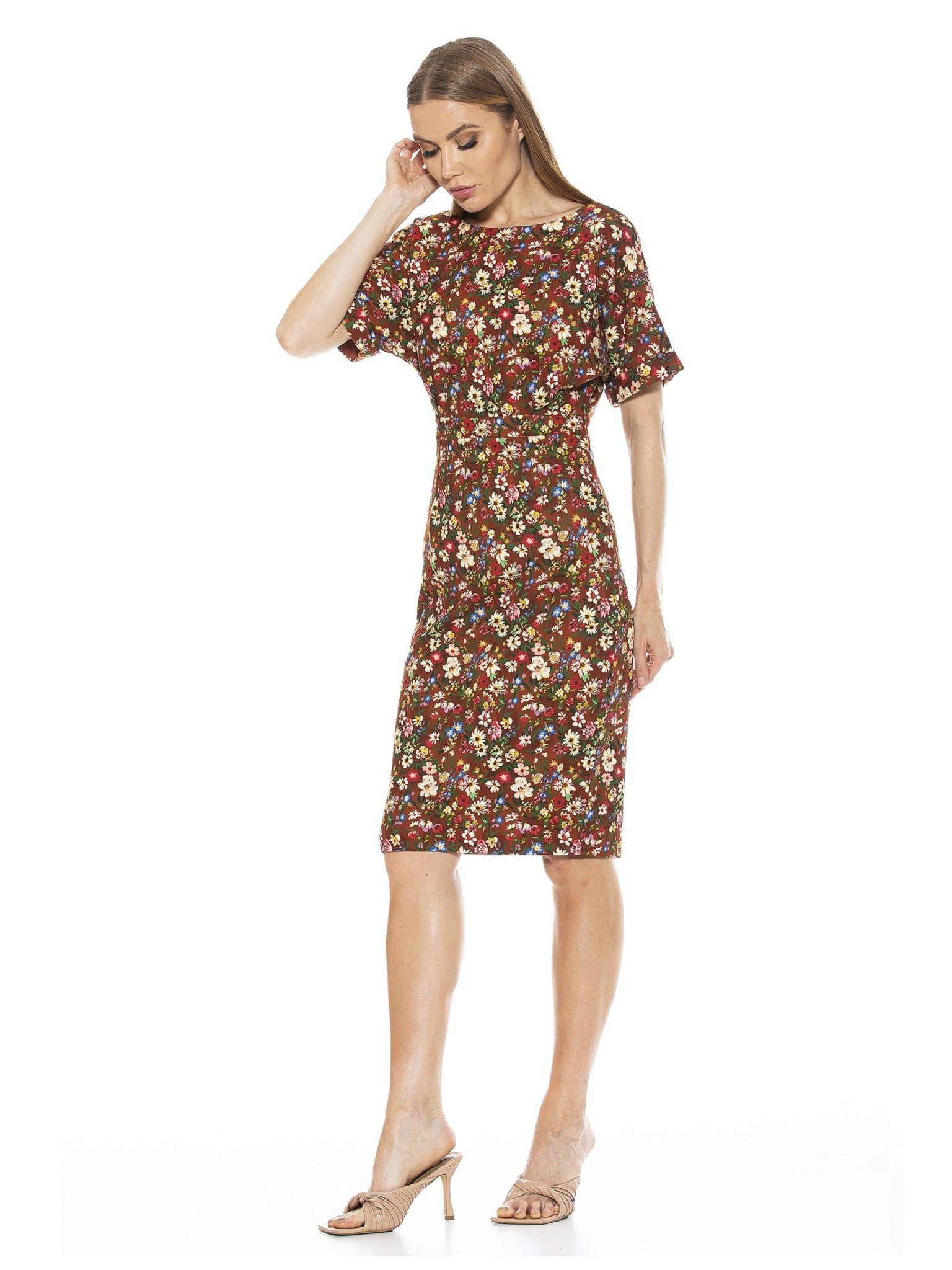 Jacqueline Dolman Sleeve Sheath - ALEXIA ADMOR