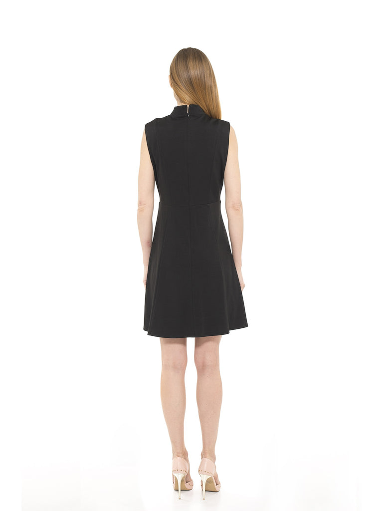 Adeyln High Neck Fit and Flare Dress [product_type)