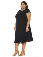 Lily Midi Dress- Plus Size - ALEXIA ADMOR