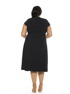 Lily Midi Dress- Plus Size - ALEXIA ADMOR