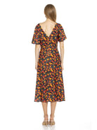 ASTER BOATNECK FLUTTER SLV FIT AND FLARE WITH SLIT - ALEXIA ADMOR