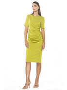 CATALEYA CREWNECK DRAPED SHEATH - ALEXIA ADMOR