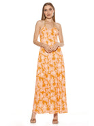 SELENA SCOOP NECK MAXI DRESS WITH ROPE TIE - ALEXIA ADMOR