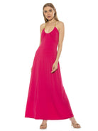 SELENA SCOOP NECK MAXI DRESS WITH ROPE TIE - ALEXIA ADMOR