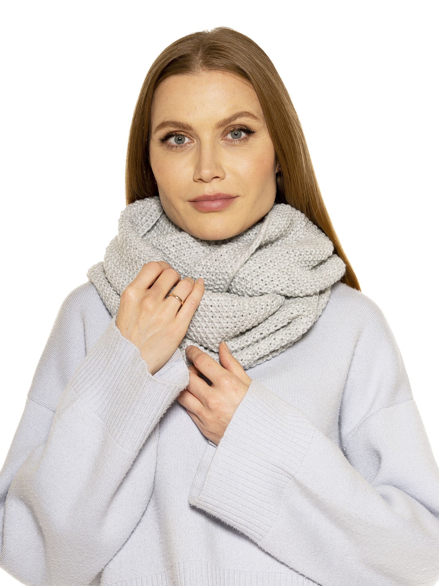 Taylor Popcorn Knit Snood - ALEXIA ADMOR