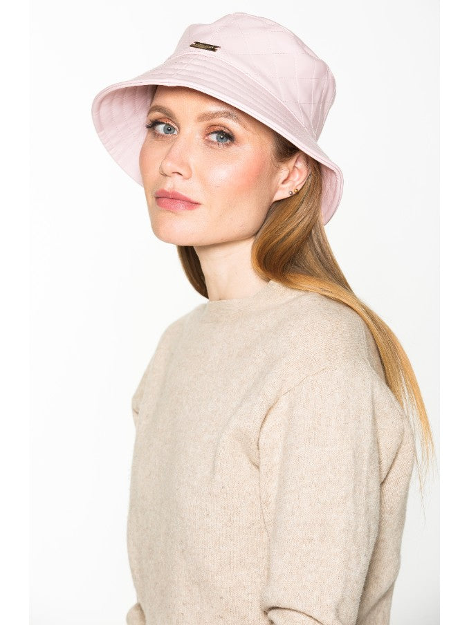 CARRIE PLEATHER BUCKET HAT - ALEXIA ADMOR