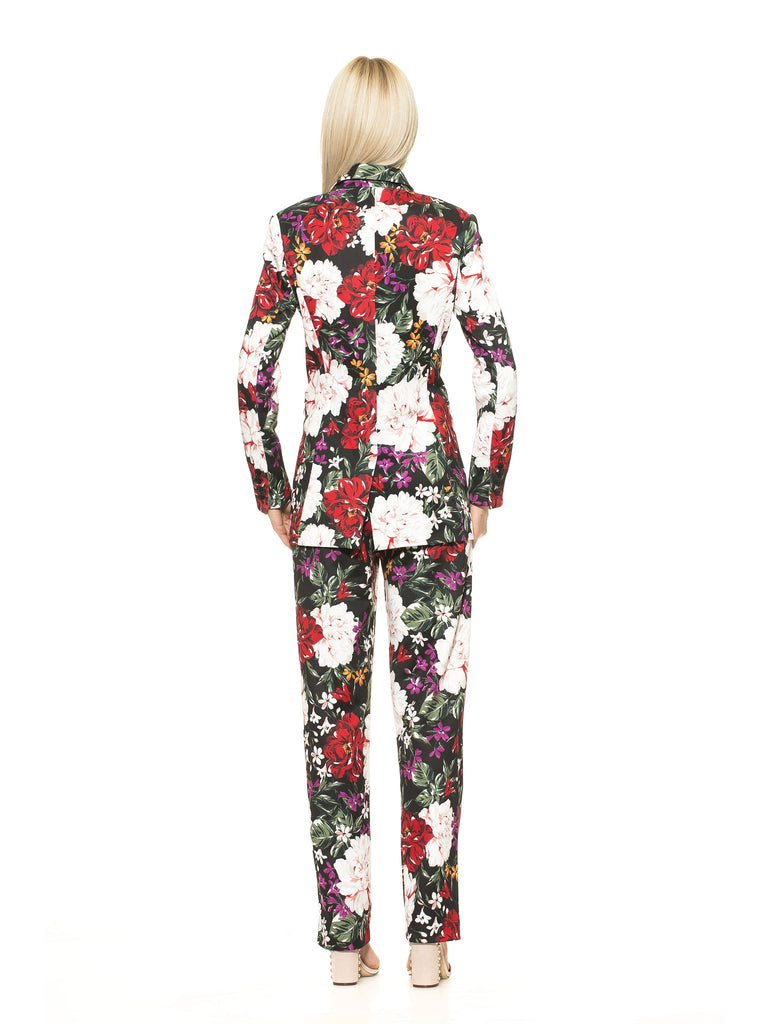 Diana Floral Print Blazer - ALEXIA ADMOR